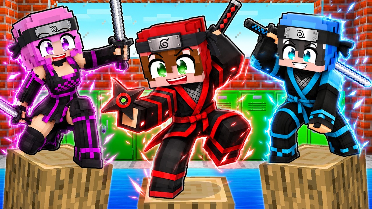 PRIMER DÍA en la ESCUELA NINJA en Minecraft!