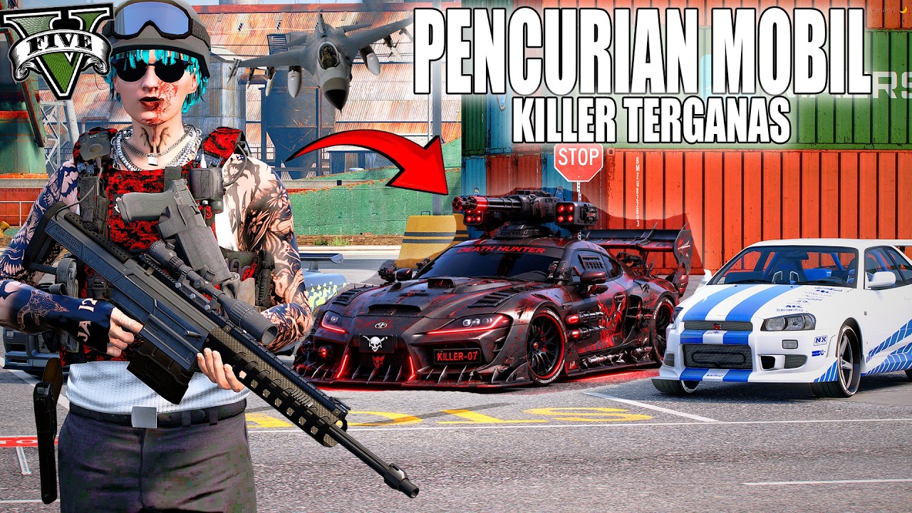 MOBIL KILLER TERGILA !!  PENCURIAN MOBIL LANGKA DAN MEMILIKI KEKUATAN TERGANAS !! GTA 5 ROLEPLAY