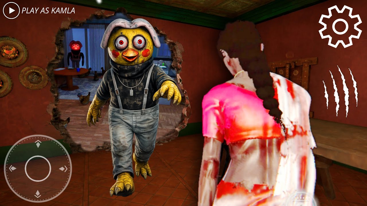 PLAYING AS KAMLA IN KUN KUN NEST HORROR GAME || KAMLA VS SCARY KUN KUN