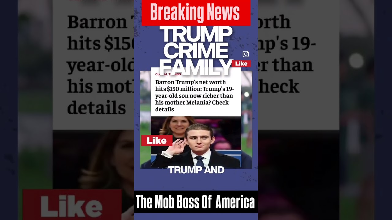 Barron Trump Got RICH ON Insider Trading 30 mins after His Dad Made A Tweet!  #breakingnews #trump