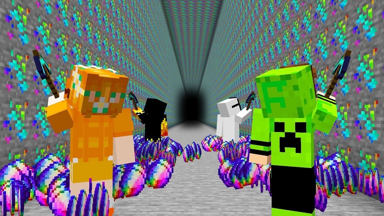 ENTREI NO SERVIDOR DE MINERAR PRA FRENTE no MINECRAFT!