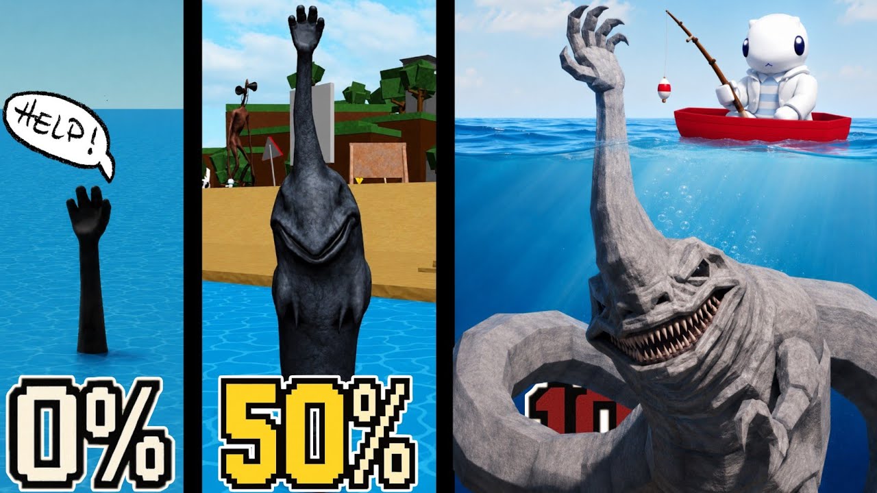 Aku 100% SEA HAND MONSTER di SCP Morph Roblox