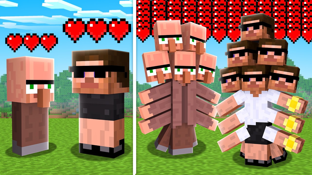 Minecraft But More Hearts Give More Body Parts..