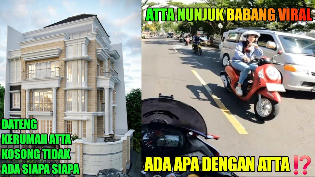 BABANG VIRAL GALAU KERUMAH ATTA TIBA TIBA KETEMU ATTA DIJALAN