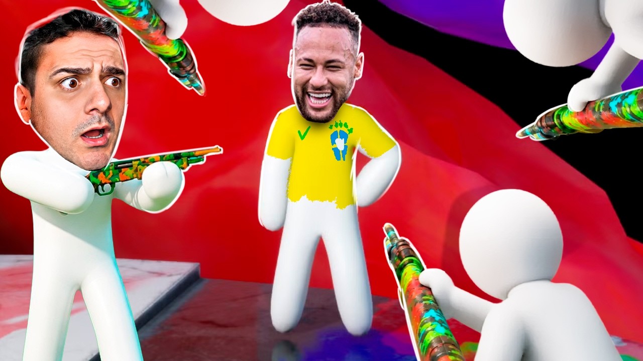 NEYMAR JOGANDO MECCHA CHAMELEON COM OS GURI