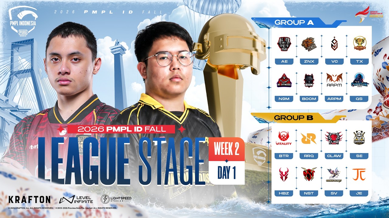 [ID] 2026 PMPL ID Fall League stage | Week 2 Day 1