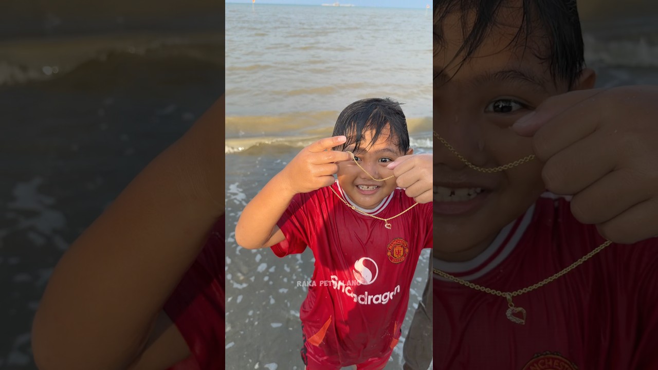 KAYA RAYA PULANG DARI PANTAI ‼️ #minivlog #hiburanshorts #anakdesa #vlog