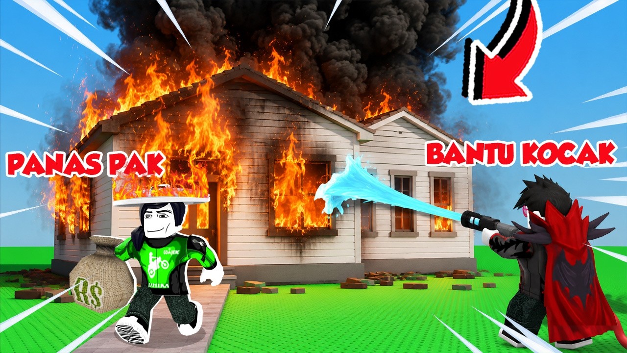 KITA PADAMIN KEBAKARAN UNTUK JADI KAYA DI ROBLOX!!!