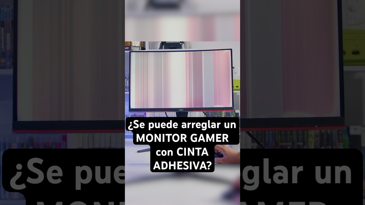 ¿Se puede arreglar un MONITOR GAMER con CINTA ADHESIVA? - Published by Nación Bros