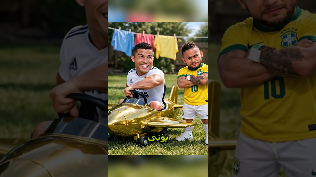 نيمار يحطم طائرة رونالدو الجديدة 😱