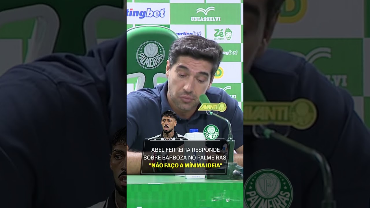 ABEL FERREIRA RESPONDE SOBRE CHEGADA DE BARBOZA AO PALMEIRAS! 👀👀👀