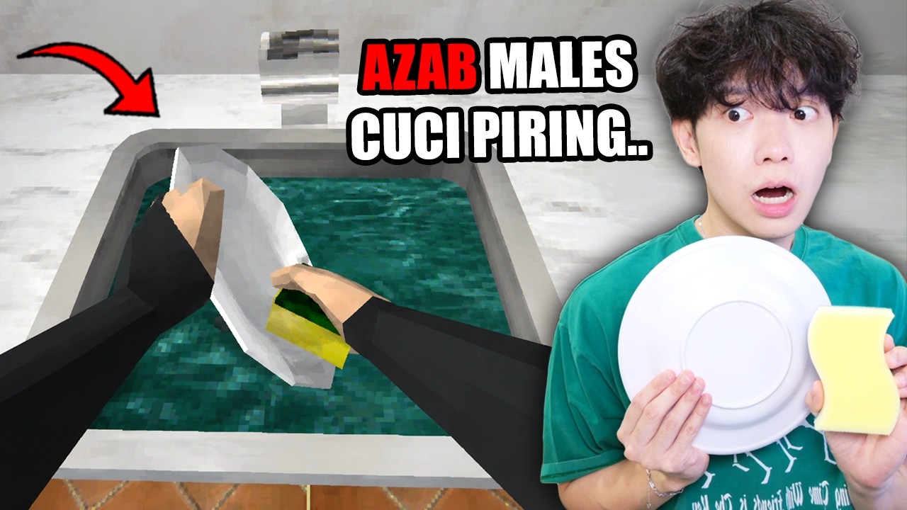 Gua HARUS SELESAI CUCI PIRING sebelum JAM 3 PAGI atau KENA AZAB - Mencuci Piring