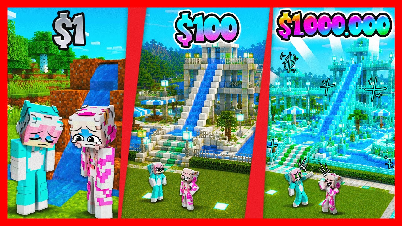 ATUN & MOMON BANGUN WATER PARK DARI MISKIN SAMPAI MENJADI KAYA !! Feat @sapipurba Minecraft
