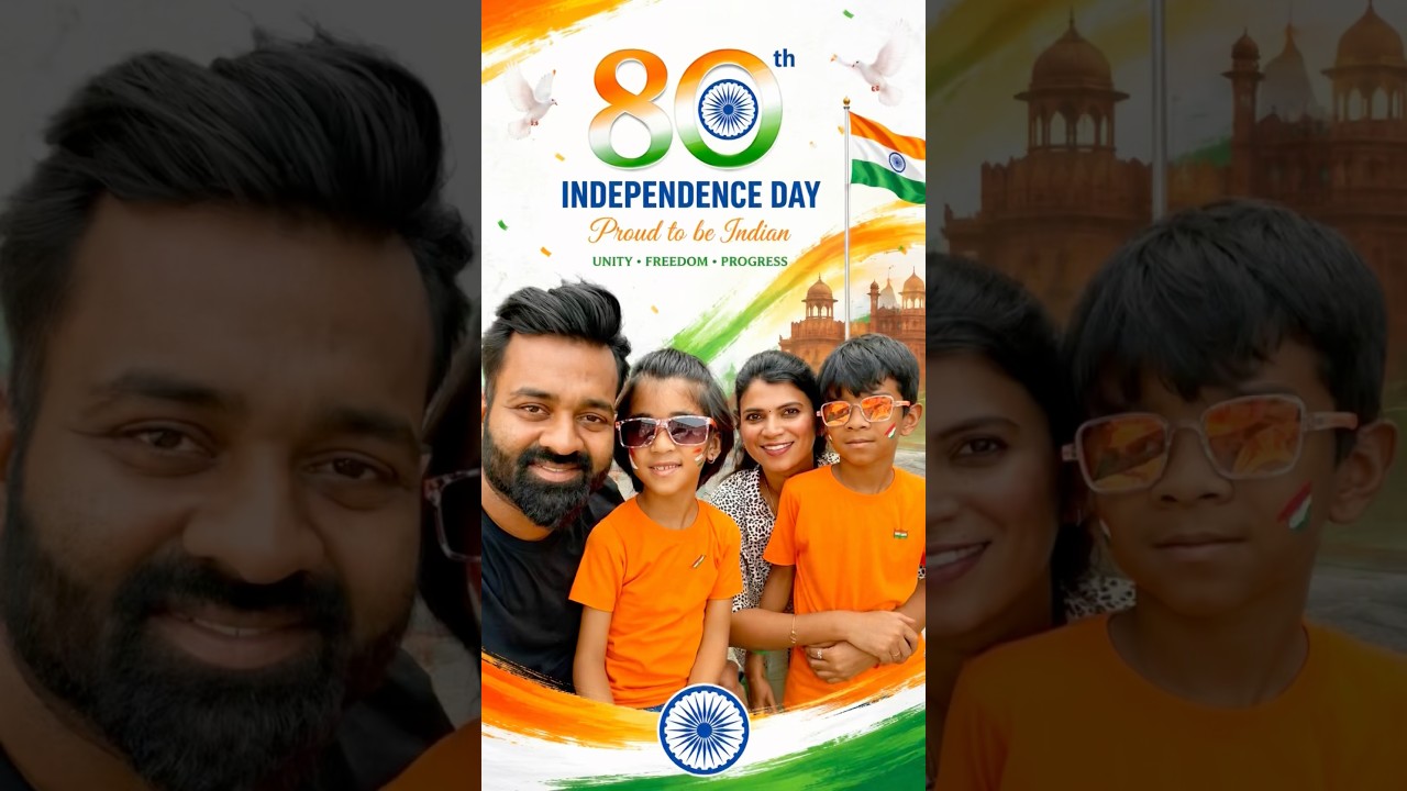 Happy 80th Independence Day🇮🇳🫡 #shorts #love #independenceday