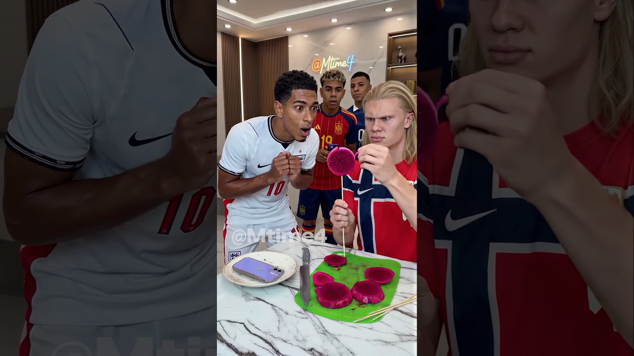 Mbappé, Yamal And Bellingham Wanted The Dragon Fruit Too Bad 🐉😳 #parody #football #haaland #worldcup