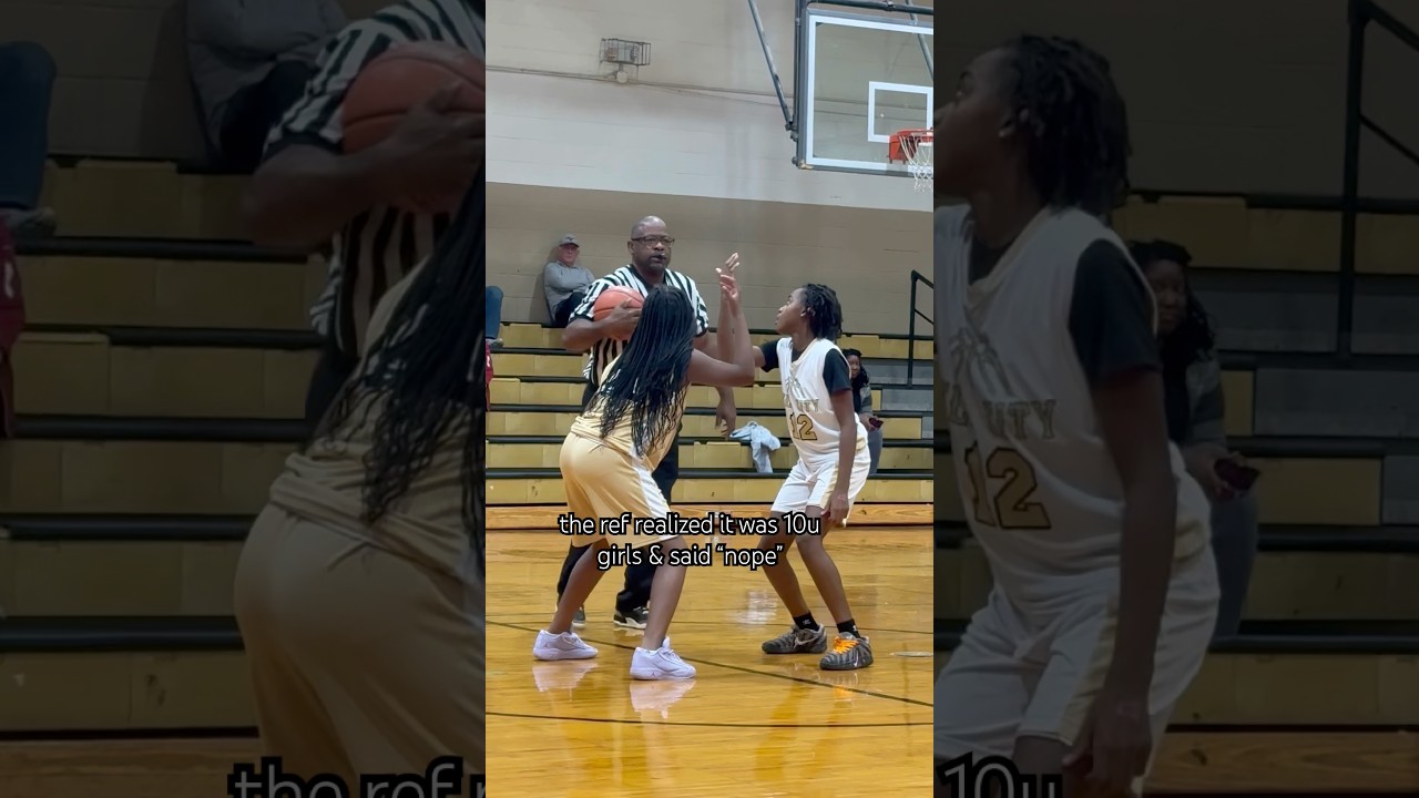 that look of shock 😂 he gonna need more than $60.00 #girlsbasketball #ref #basketball #fightclub - Published by Just.Jeseeka