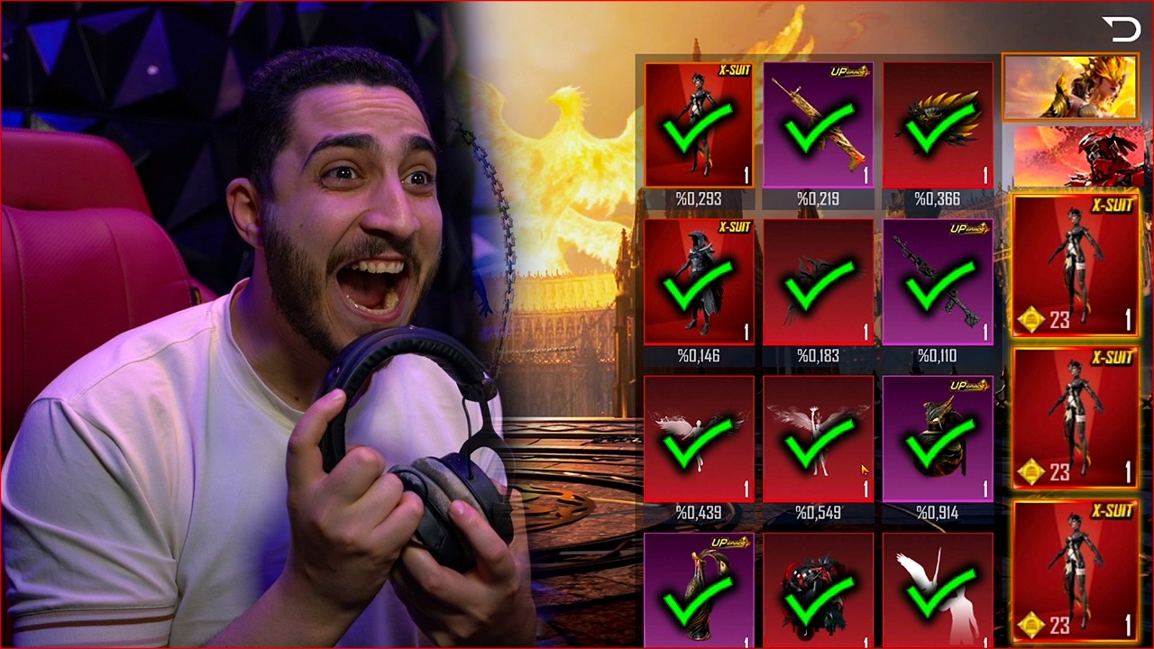 الحظ الاسطوري في بكدجات بدله اكس الجديده ببجي موبايل ! اخر لحظه 🔥😱