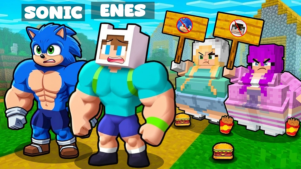 ŞİŞMAN KIZLAR BİZİ KÖYDEN KOVDU, BİZ DE SPOR SALONU AÇIP İNTİKAM ALDIK 😱 Minecraft