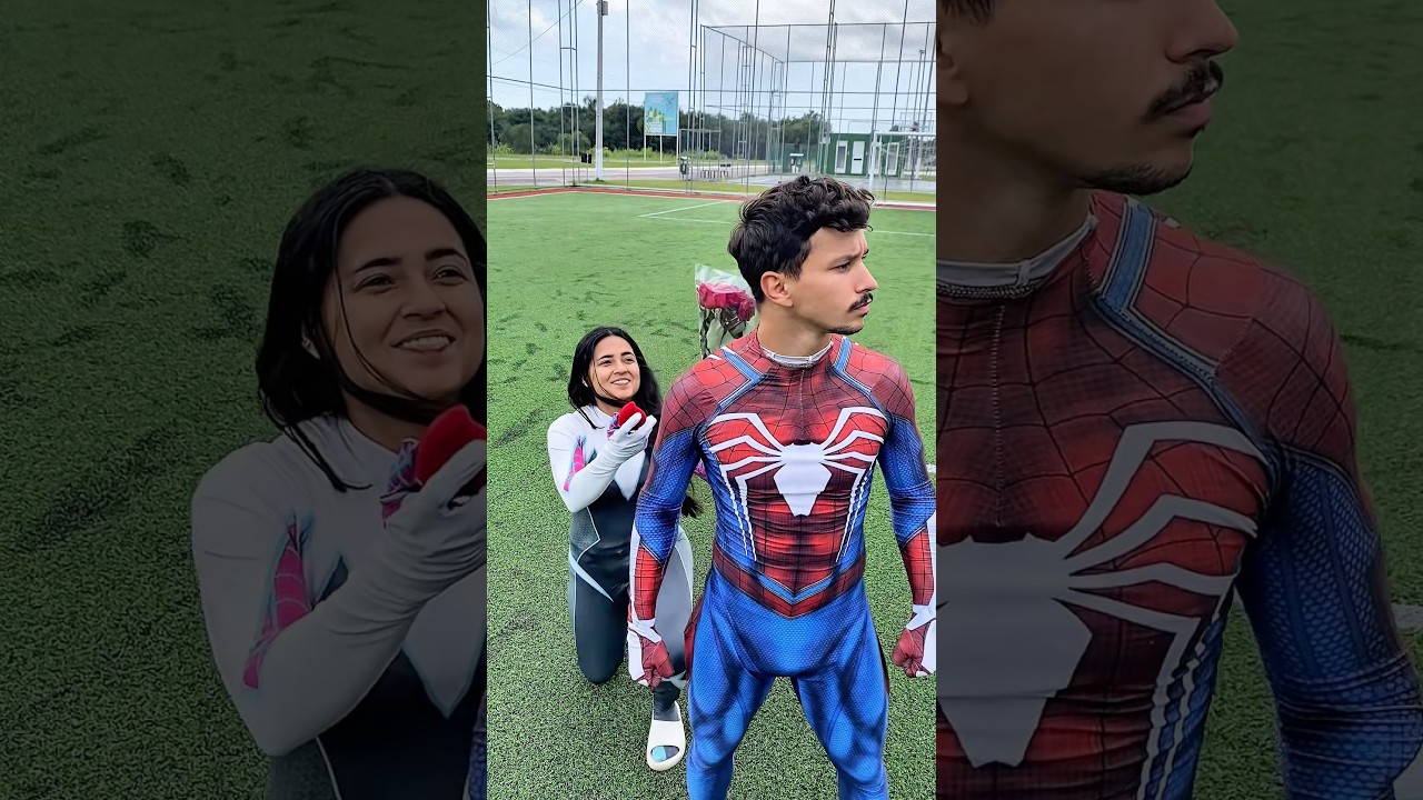 Fui pedir o homem-aranha em namoro… e atrapalhei TODA a missão! #shorts #homemaranha
