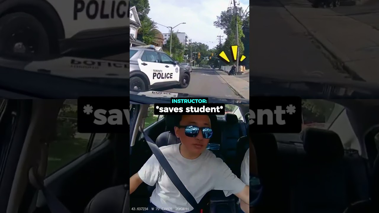 Driving Instructor Saves Student From Reckless Cop...