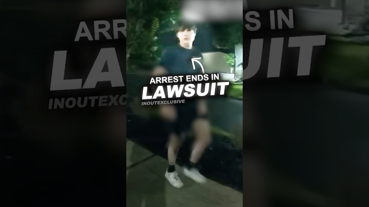 Officer Confronts Teenagers Walking Down Street - Published by InOutExclusive