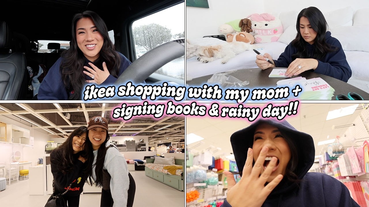 IKEA SHOPPING WITH MY MOM + Signing Books & Rainy Day!!