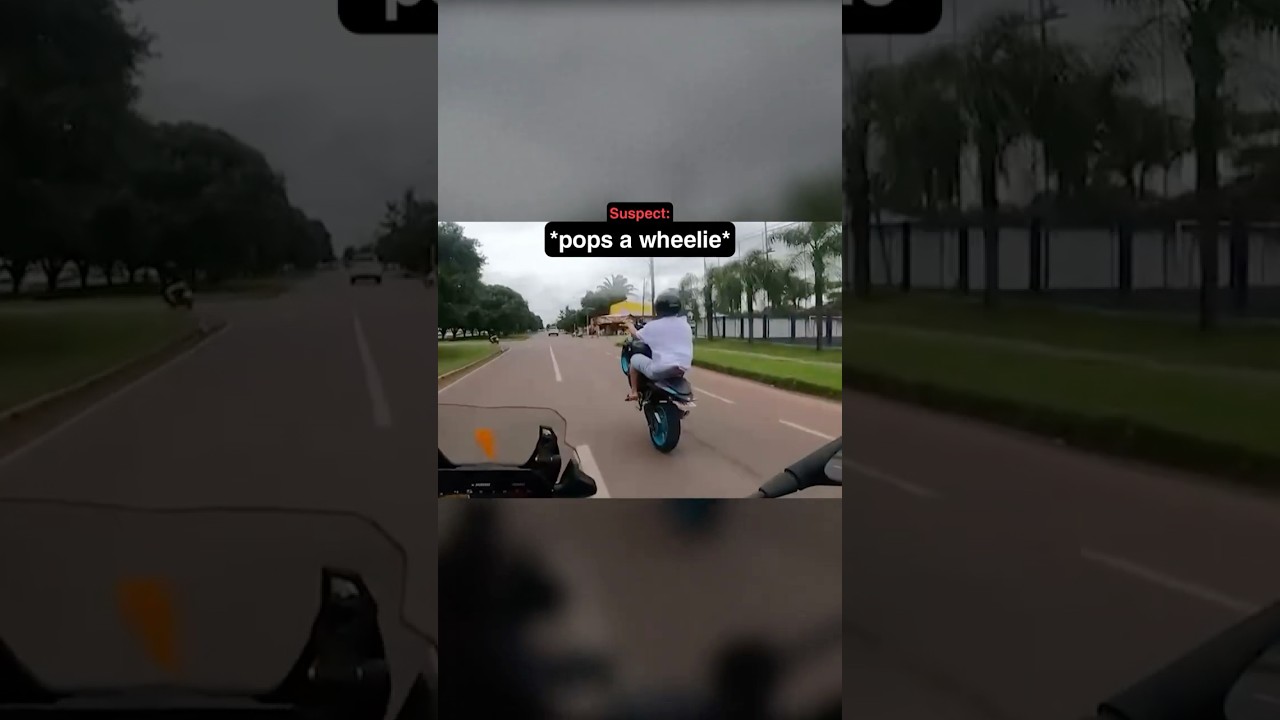 Motorcycle Chase Gets Wild