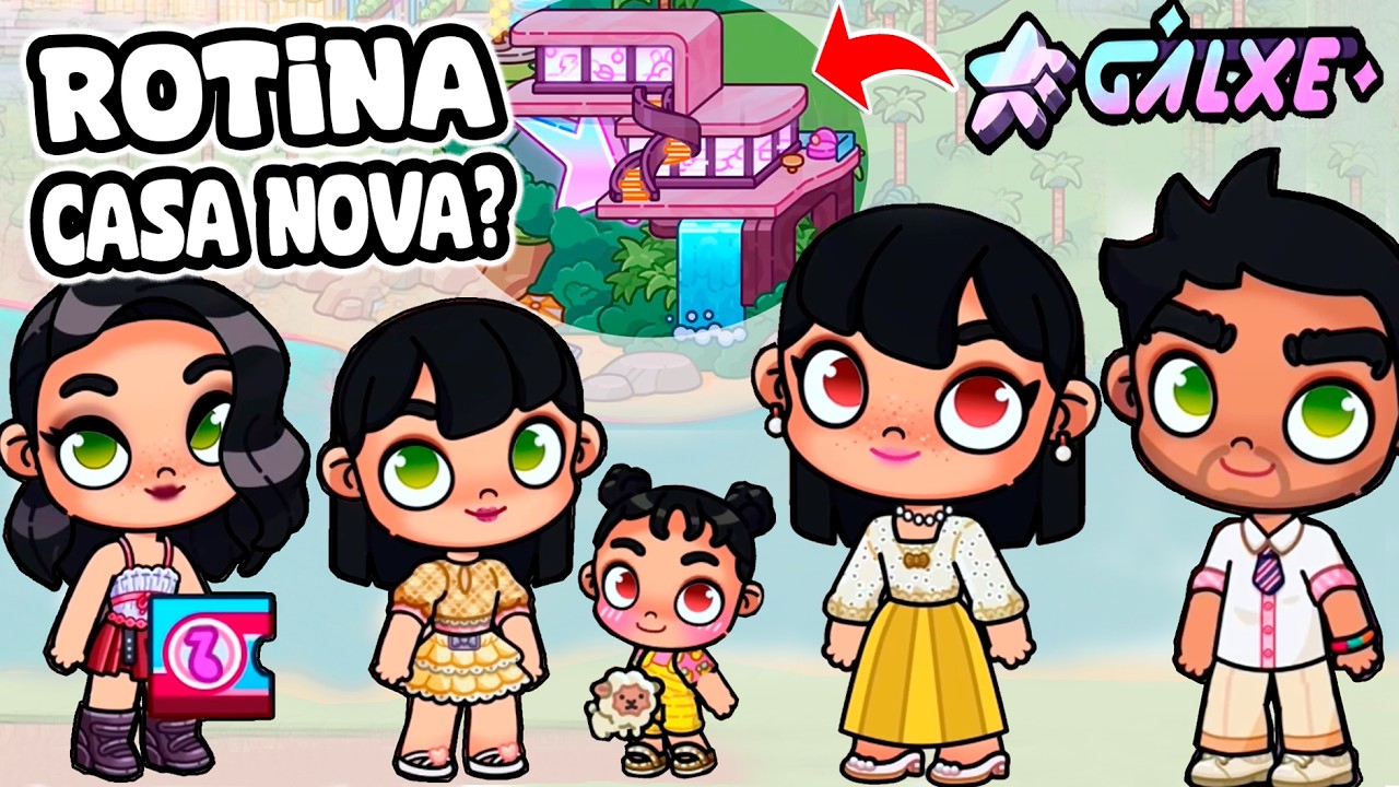 ROTINA CASA NOVA DAS GALXE Shine Your Way | FAMÍLIA PATTER - PAZU AVATAR WORLD ROTINAS E HISTÓRIAS
