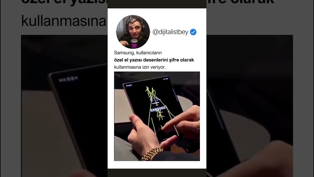 Samsung kullanıcıların özel el yazısı deseni