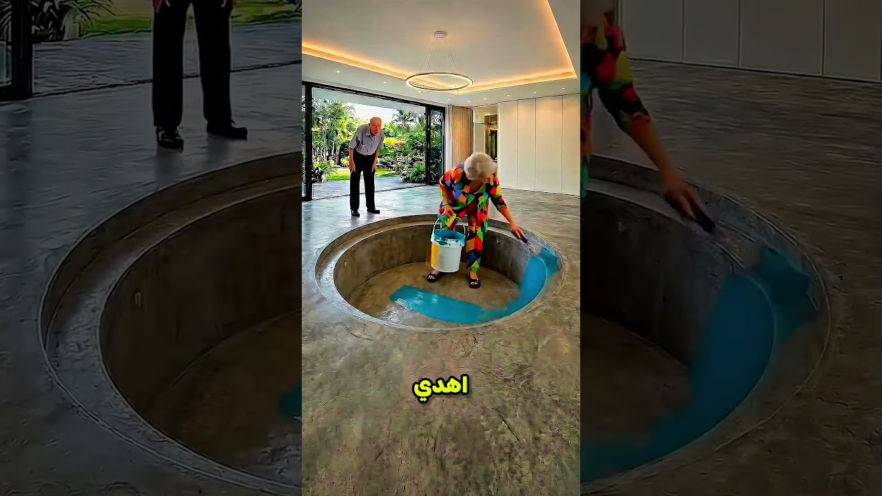 الست دي عملت الصالة من السمك 😳🐟