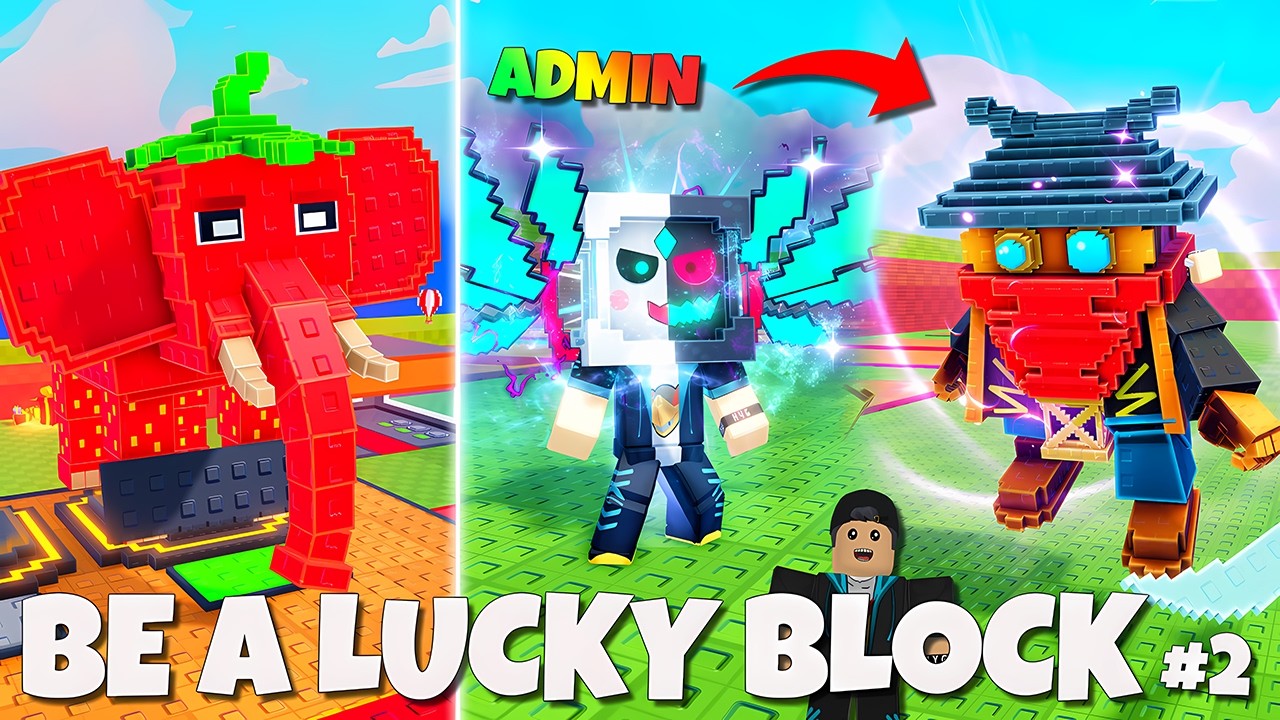 OP 1000%!! Kita Jadi Lucky Block Terkuat & Full Admin Brainrot 🗿🔥🗿 | Be Lucky Block Indonesia