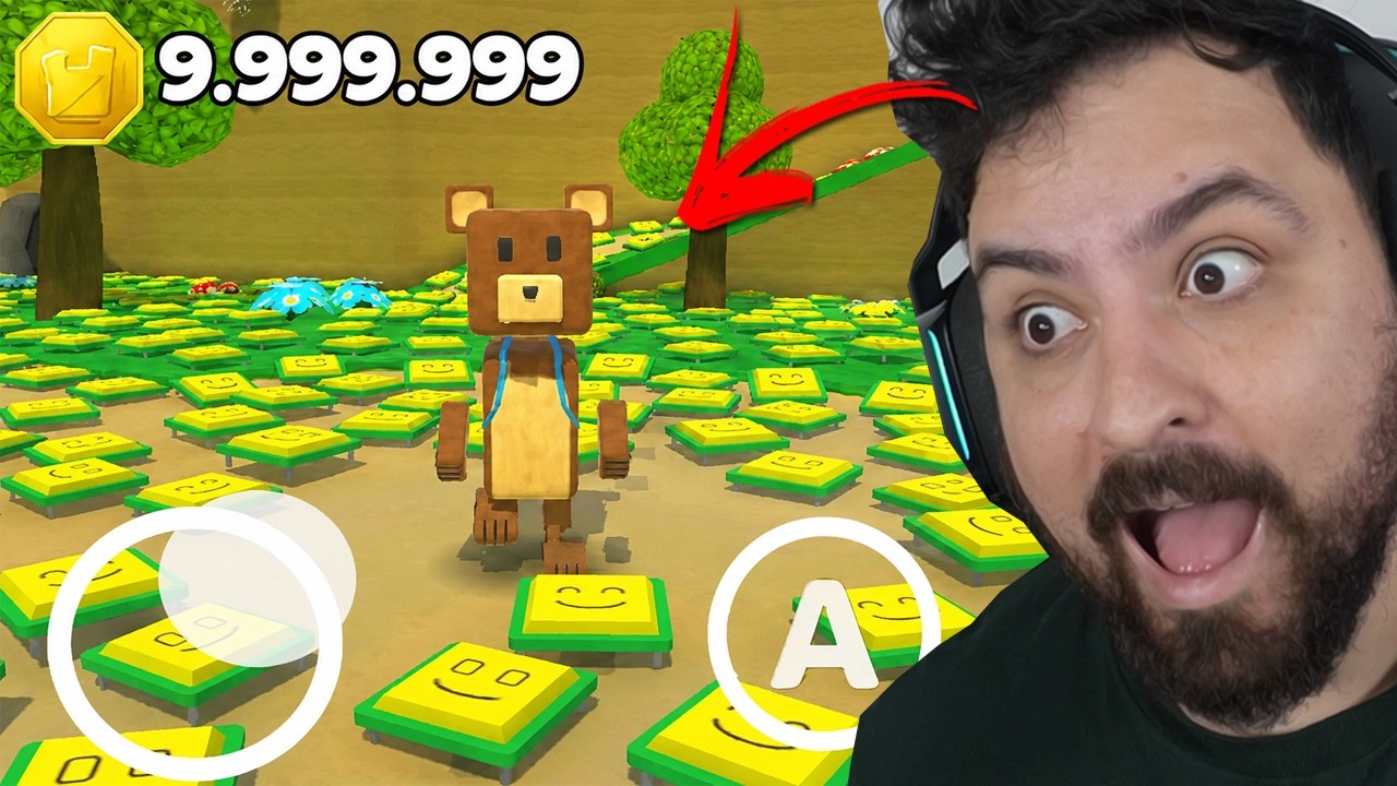 O QUE ACONTECE SE COLOCAR *TRAMPOLINS INFINITOS* em SUPER BEAR ADVENTURE ?!