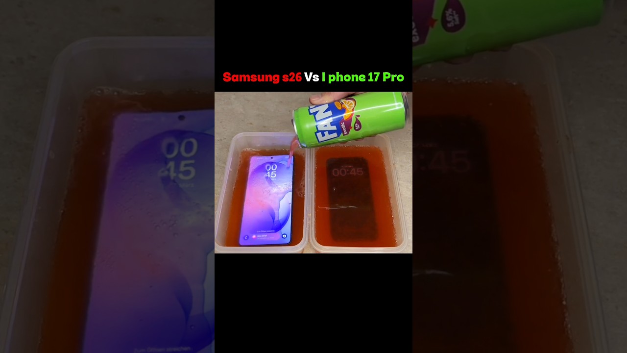 Samsung s26 And I Phone 17 Pro #tech #shorts