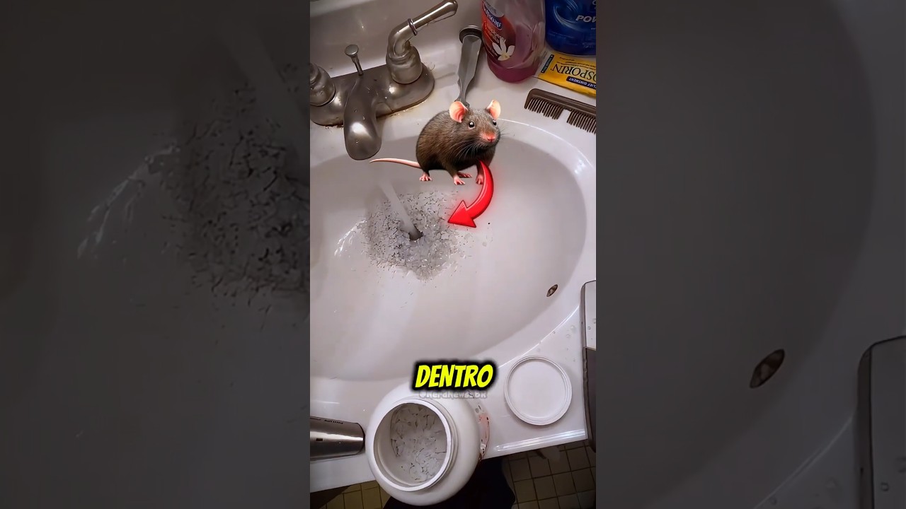 TINHA UM RATO DENTRO DA PIA DELA😨🐀 #curiosidades