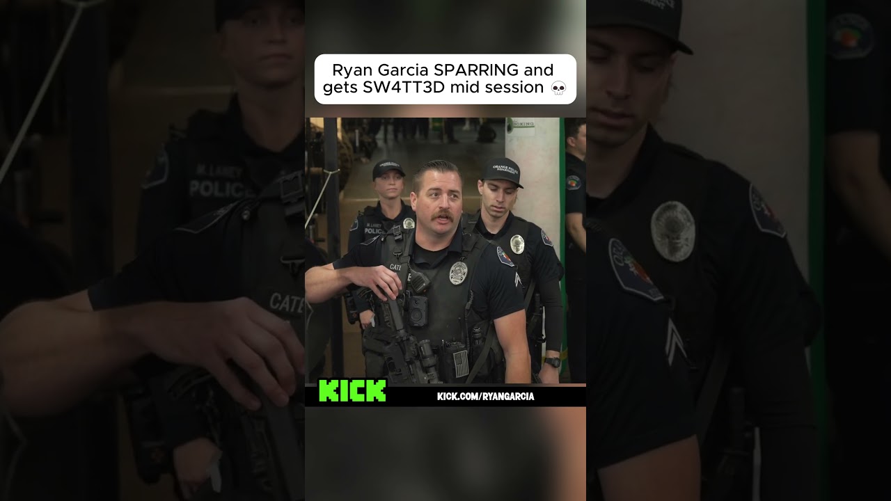 Ryan Garcia SPARRING and gets SW4TT3D mid session 💀#ryangarcia #boxing #shorts