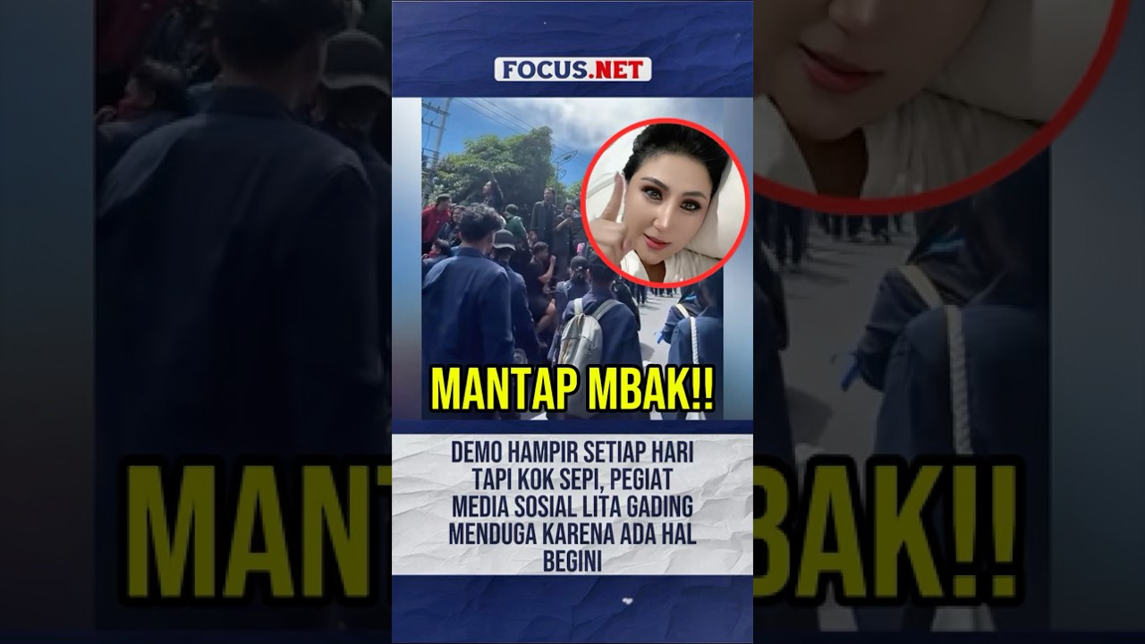 Aksi Demo Hampir Setiap Hari Tapi Sepi dari Peredaran Medsos, Lita Gading Angkat Bicara #demo #aksi