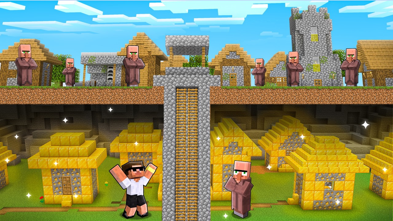 We Found a SECRET RICH VILLAGE in Minecraft..
