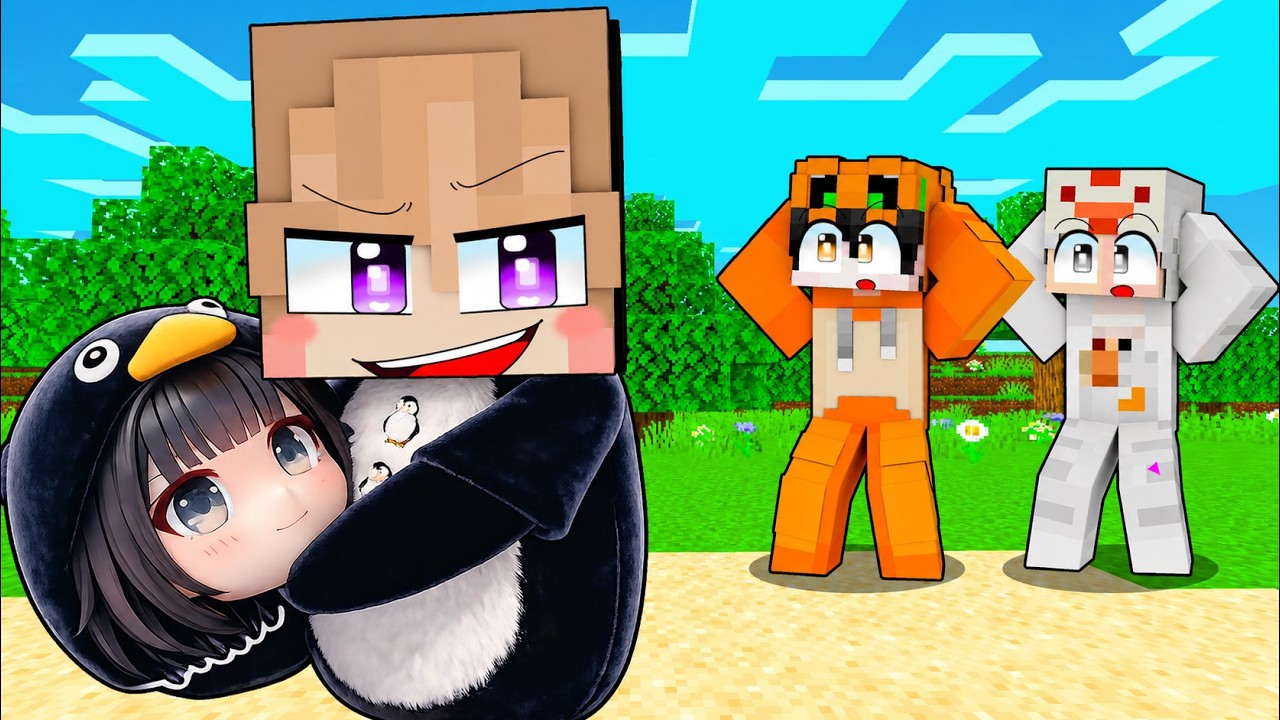 AKU MENYAMAR JADI GUGU GAGA PENGUIN UNTUK PRANK TEMANKU DI MINECRAFT!!