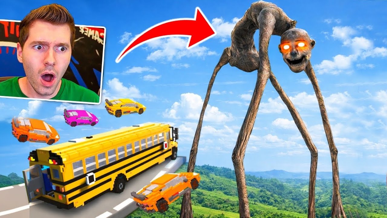 Carros vs ROAD CREATURE (impossível) no Teardown Mods