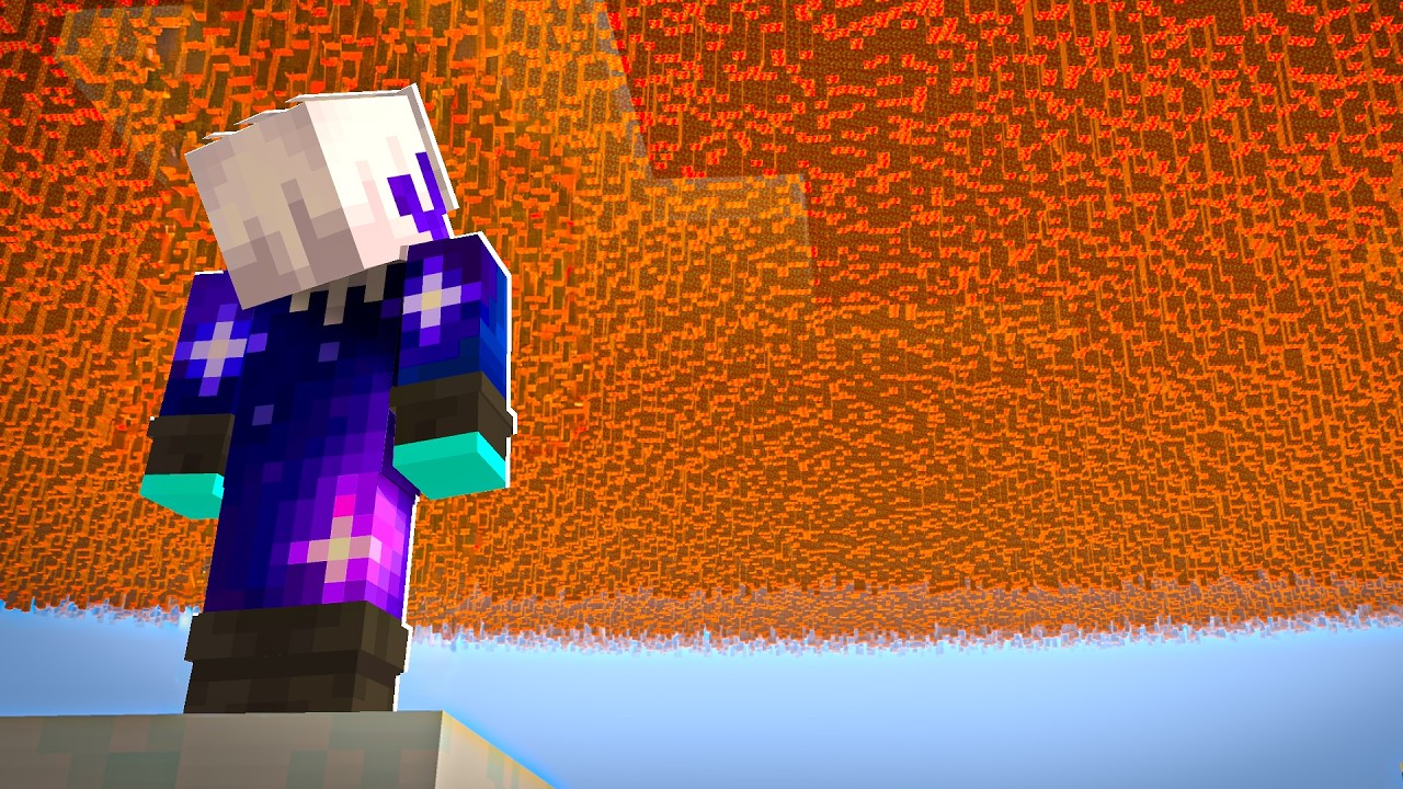ماين كرافت ولكن السماء من لافا !