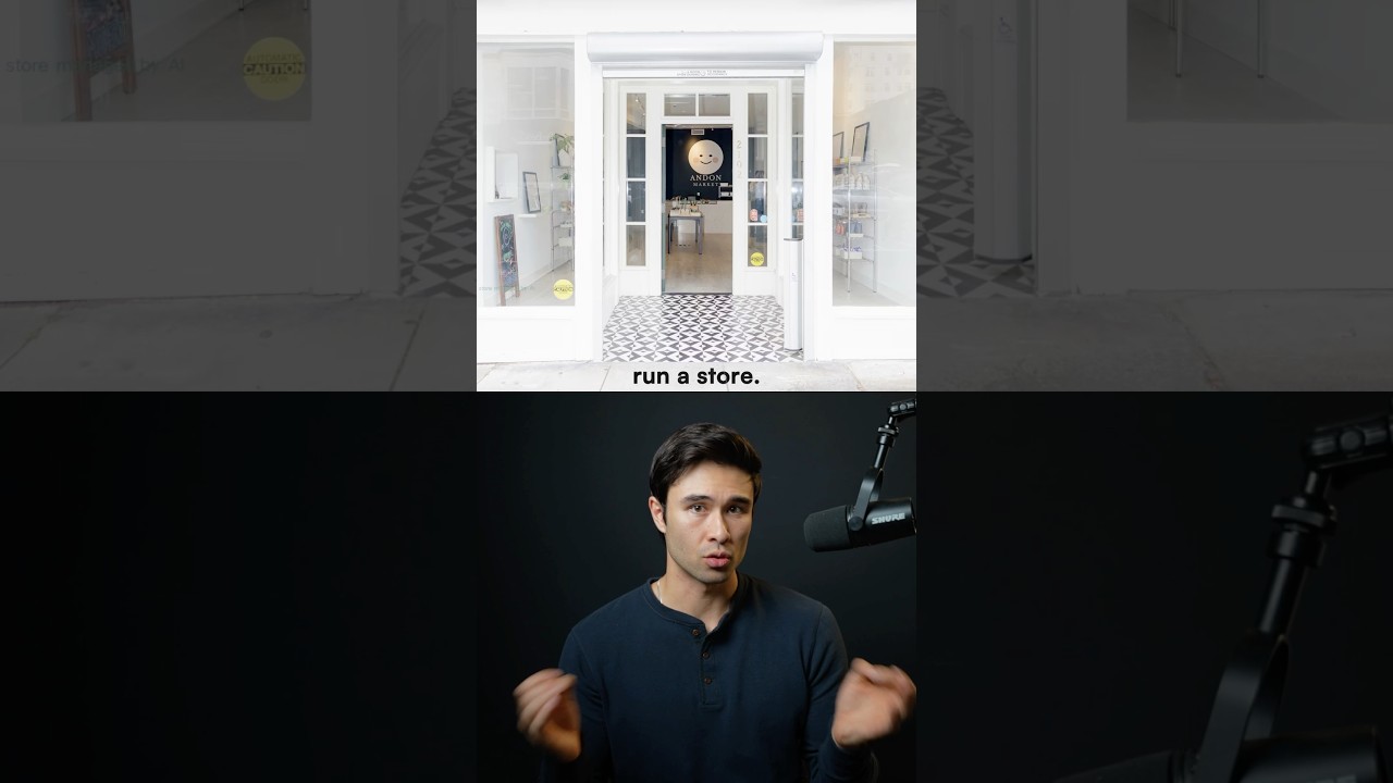 Why is an AI agent managing this store in San Francisco? 🤔 #trendingshorts #ai #tech #future