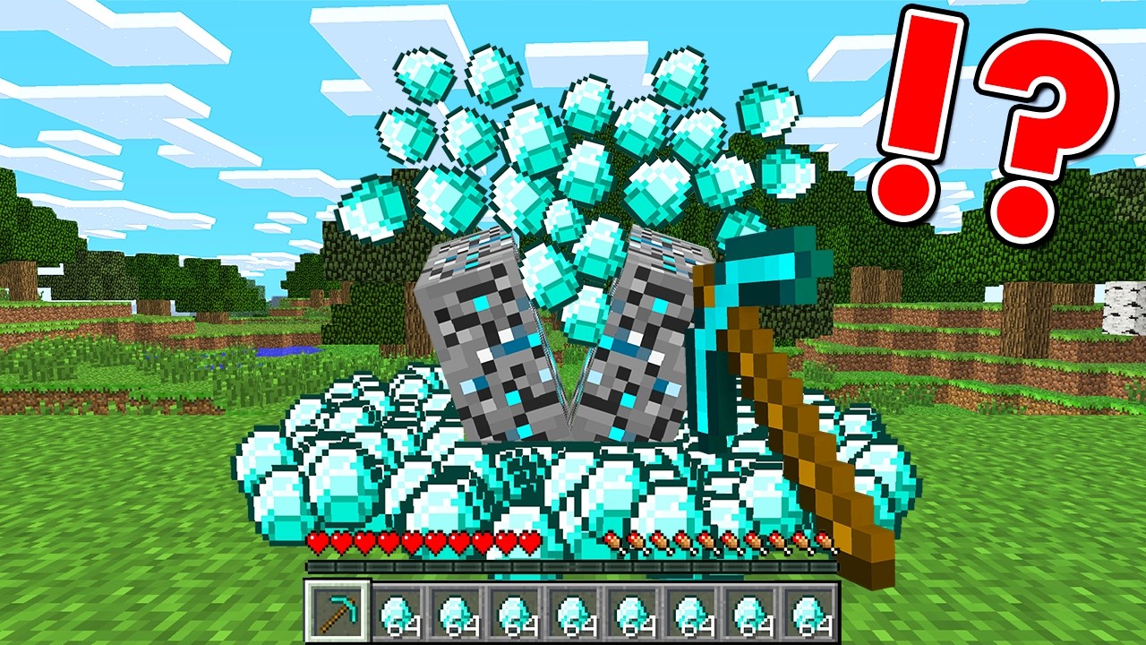 Minecraft, But Item Drops Are Multiplied Every Time!!