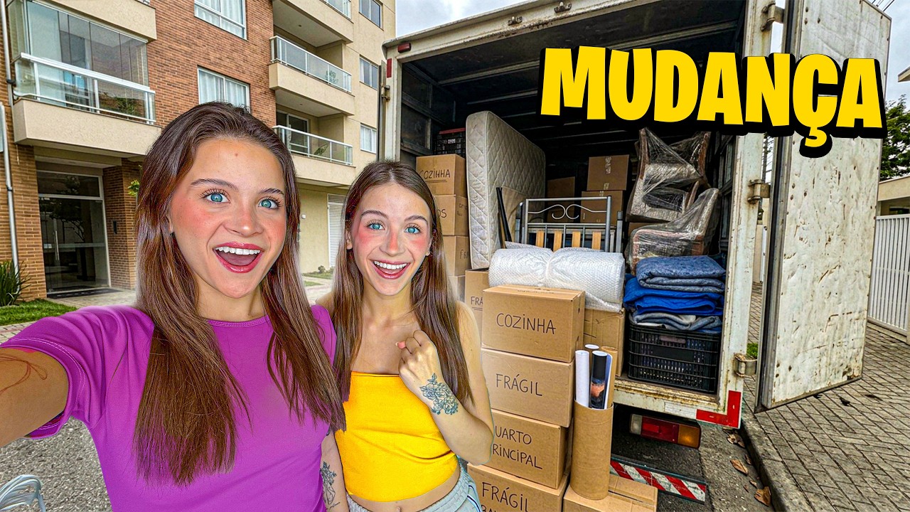 VLOG da nossa MUDANÇA para o APARTAMENTO novo 📦