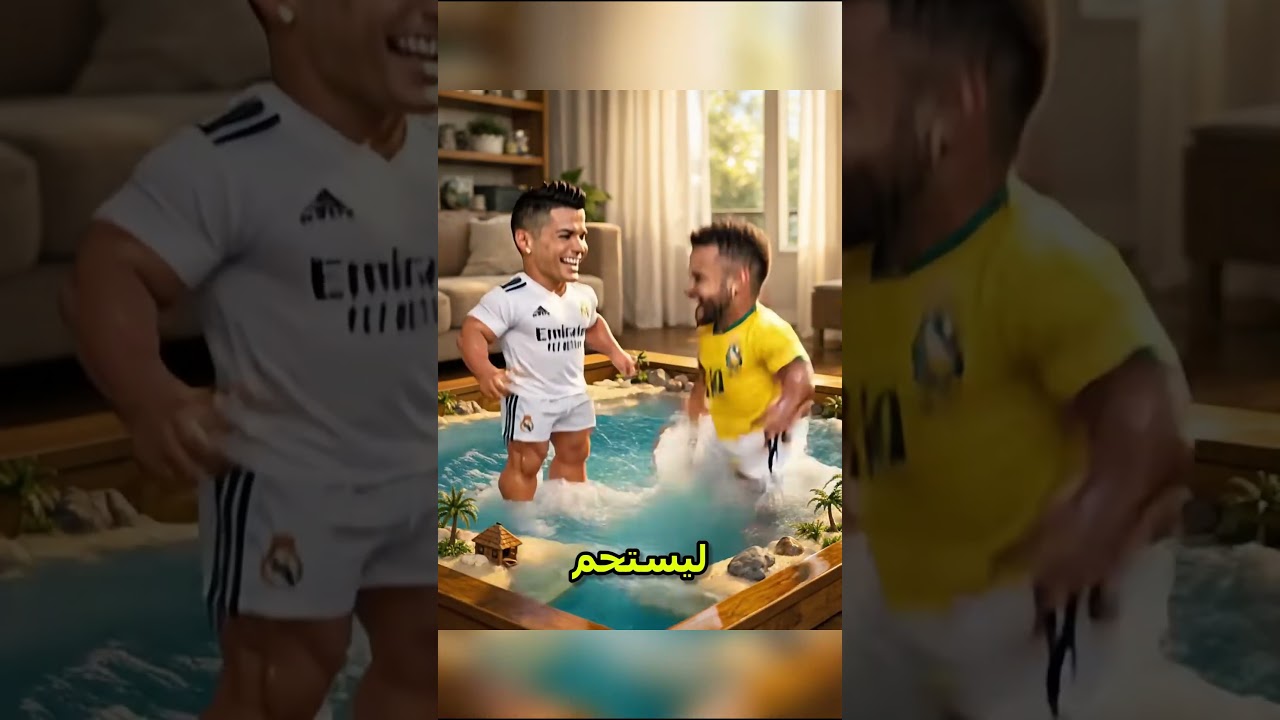 رونالدو لديه مسبح داخل منزله 😱