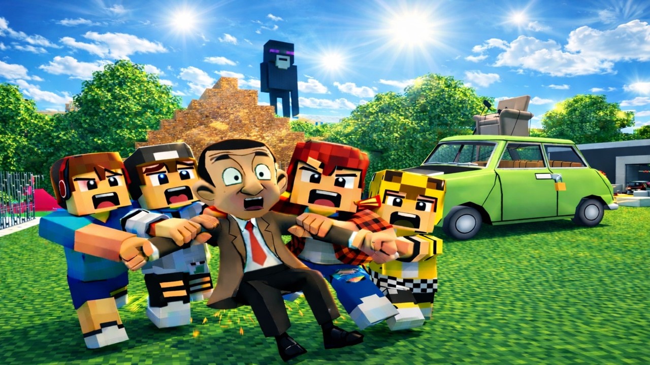 ماين كرافت لكن انا وجيجي وعبوسي وكعبول مسكنه حرامي سرق بيتنه 😨😱 #فلم_ماين_كرافت