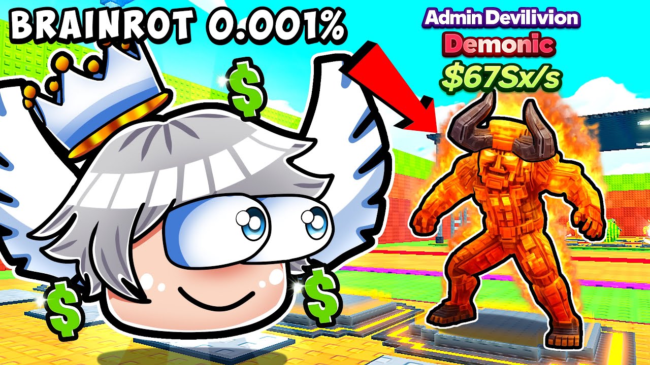 PALING LANGKA DI DUNIA! AKu Dikasih Admin Brainrot 0.01% di Be a Lucky Block!