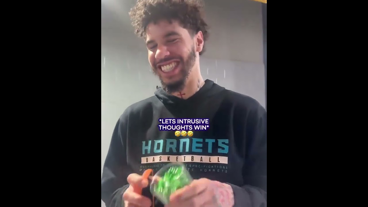 LaMelo let his intrusive thoughts win 😭 (via @hornets/TT)