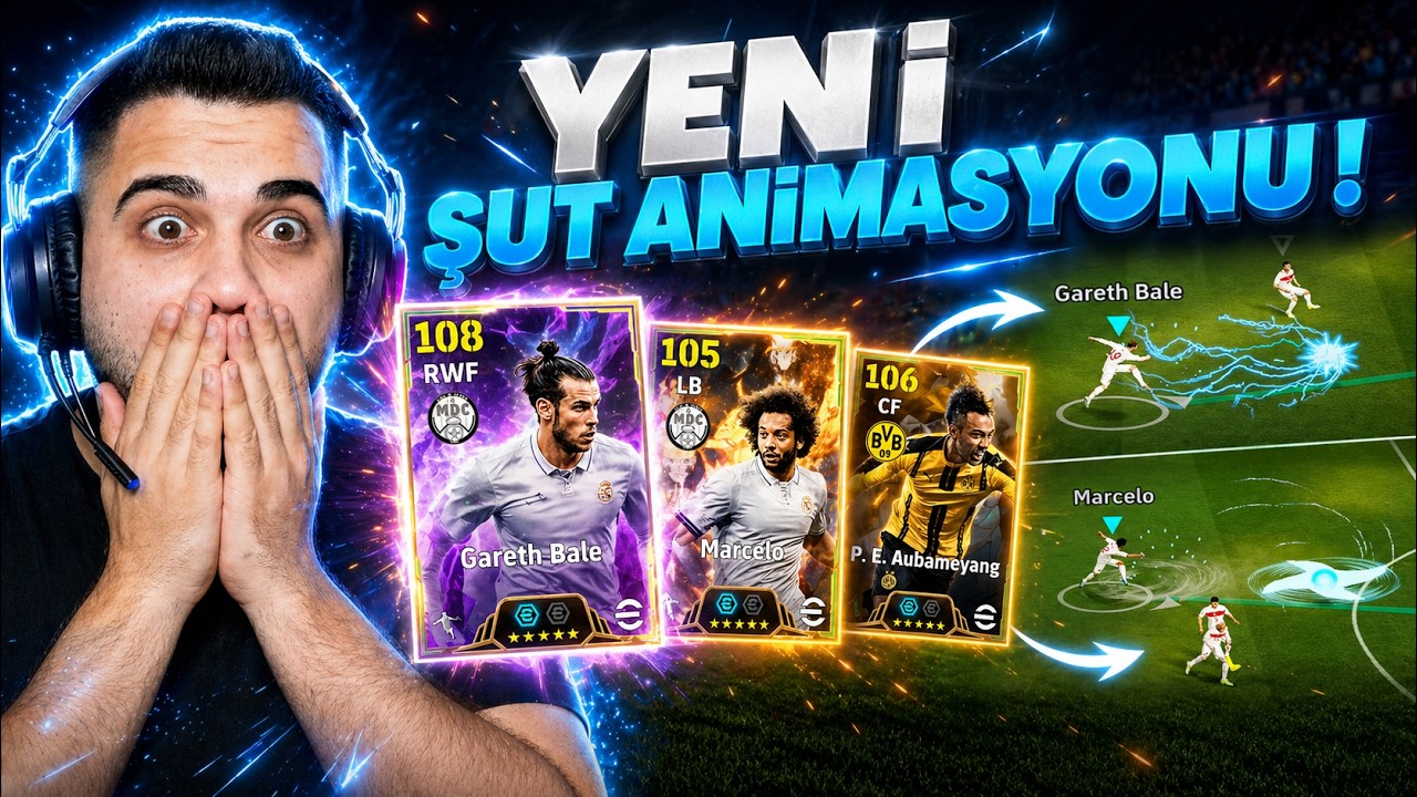 OHA! 😱 Yeni Şut Animasyonlu 108 Bale, 106 Aubeyamang, Marcelo! Top Açılımı + Deneme! 🔥