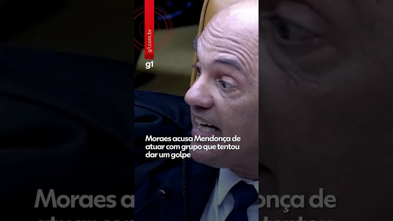 Moraes acusa Mendonça de atuar com grupo que tentou dar um golpe
