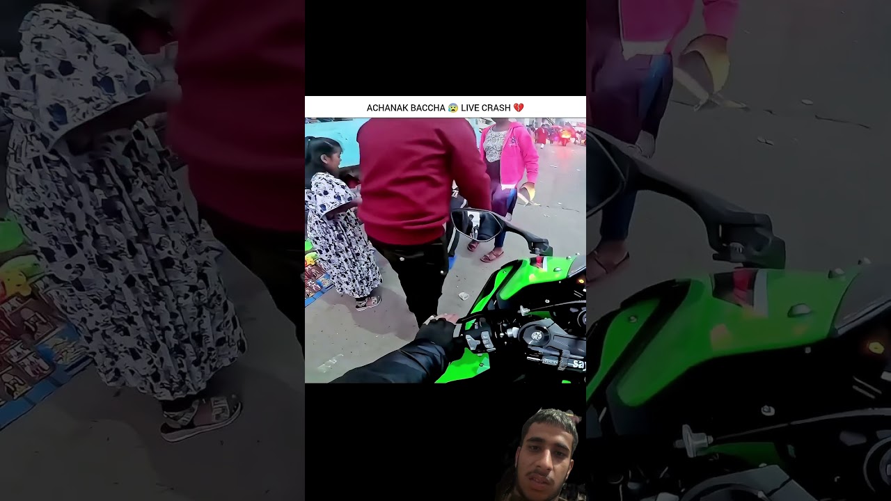 Zx10r ke samne achanak aya bacha crash #ninjazx14r #motovlog #kawasaki10r